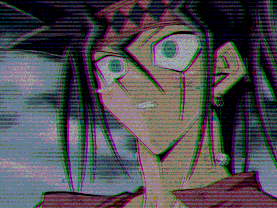 duke devlin blushing with a shocked look